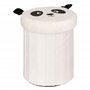 Atmosphera - Pouf-Coffre Enfant Panda Pliant Andy Noir et Blanc d30x36cm