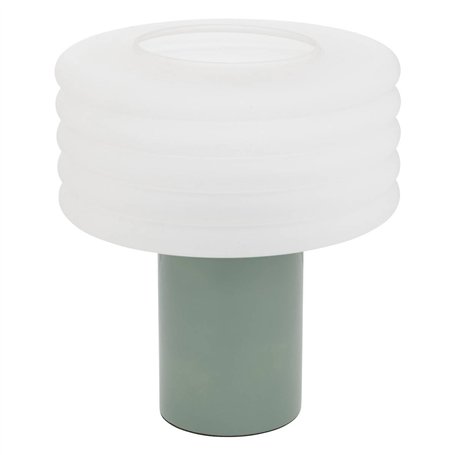 Atmosphera - Lampe à poser asti vert tilleul h36cm