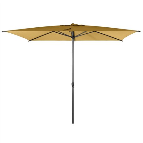 Hespéride - Parasol Droit rectangulaire Loompa Jaune Moutarde