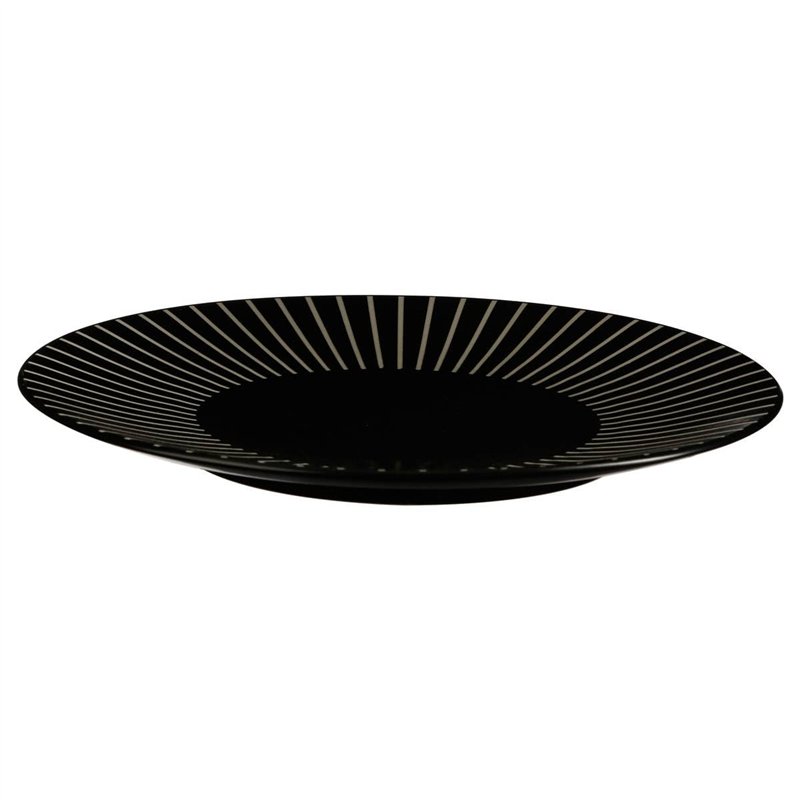 Image secondaire de Assiette plate Sun - Diam. 27 cm - Noir