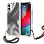 Guess GUHCP12SKSMAGR Coque de Protection pour iPhone 12 Mini 5,4" Gris