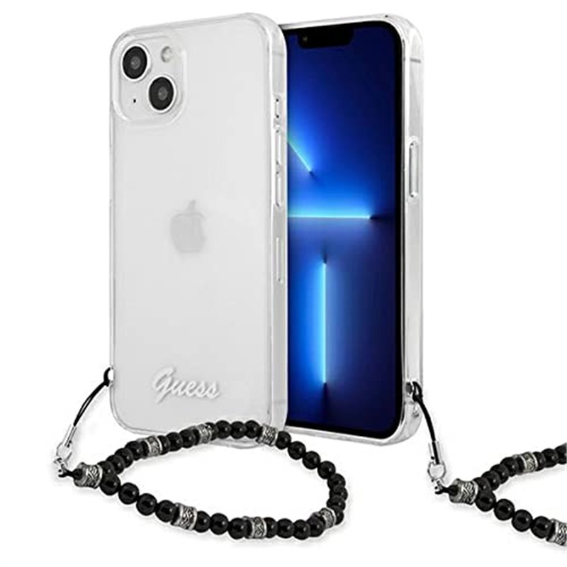 Guess GUHCP13SKPSBK Coque de Protection pour iPhone 13 Mini 5,4