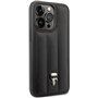 KARL LAGERFELD KLHCP14XPSQPK Coque Rigide pour iPhone 14 Pro Max 6,7" Noir/Noir Puffy icône Pin
