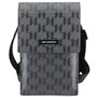Karl Lagerfeld KLWBSAMSMG Saffiano Mongram Plaque Sac Argenté