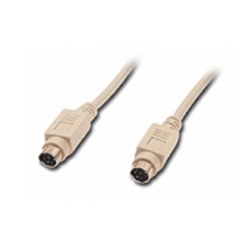 Connectland MINIDIN6MM-5M Câble de Souris/Clavier PS2 5 m Blanc