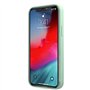 Guess GUHCP12MLSLMGGN Coque de Protection pour iPhone 12/12 Pro 6,1" avec Logo en métal Vert
