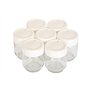 Moulinex A14A03 Yaourtières 7 Pots Verre Couvercle Blanc Yogurta transparent