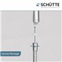 SCHÜTTE Napoli 64830 Set de douche avec barre de douche 4 types de jets Chromé