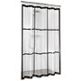 Sealskin Brix, Rideau de douche PEVA, Transparent, Noir, 180 x 200 cm
