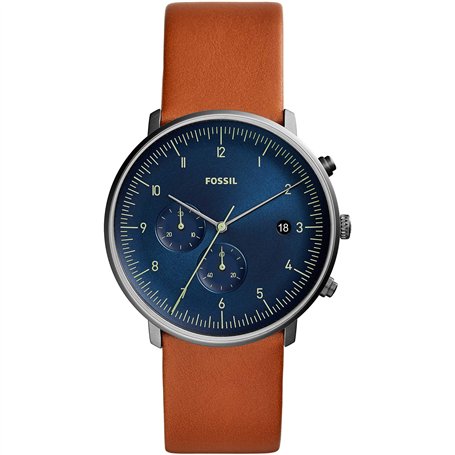 Fossil Chase Timer Chronograph pour homme, montre en acier inoxydable fumé, FS5486