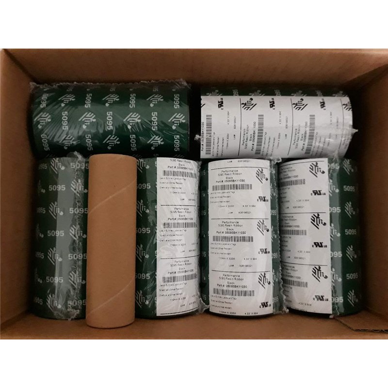 Zebra 5095 Resin 110mm, Paquet de 6