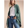 STREET ONE A580761 Madras Cape, Vert d'eau, A Écharpe Tendance, Multicolore, Femme