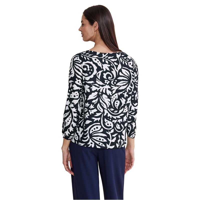 Image secondaire de STREET ONE A344575 Blouse, Bleu Foncé, 48 Femme T-Shirt