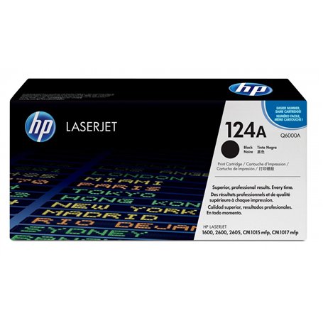 HP Toner noir pour Color LaserJet 2600 N – Q6000 A
