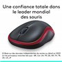 Logitech M185 Souris Sans Fil, 2.4 GHz avec Mini Récepteur USB, Longévité de la Pile 12 Mois, Résolution du Capteur 1000 PPP, Am