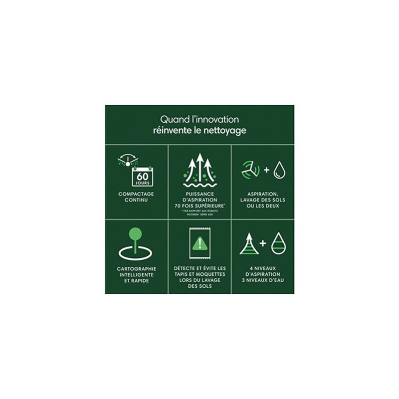 Image secondaire de Aspirateur Robot - iRobot - Roomba 205 - DustCompactor - Noir - Garantie 2 ans