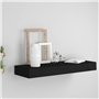 vidaXL Etagère Murale Flottante avec Tiroir Etagère d'Affichage Suspendue Meuble de Rangement Etagères à Livres Salon Maison Int