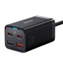 Baseus Travel Charger GaN3 Pro Quick Wall Charger C+C+U, PD3.0, QC4.0 +, AFC, FCP, SCP, PPS, MTK, (with Type C - Type C Cable 1m