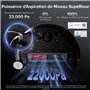 ROBOROCK Saros 10 Black - Aspirateur Robot Laveur - 22,000 Pa - DuoDivide Anti-Enchevétrements - Design ultra fin - Brosse Flexi