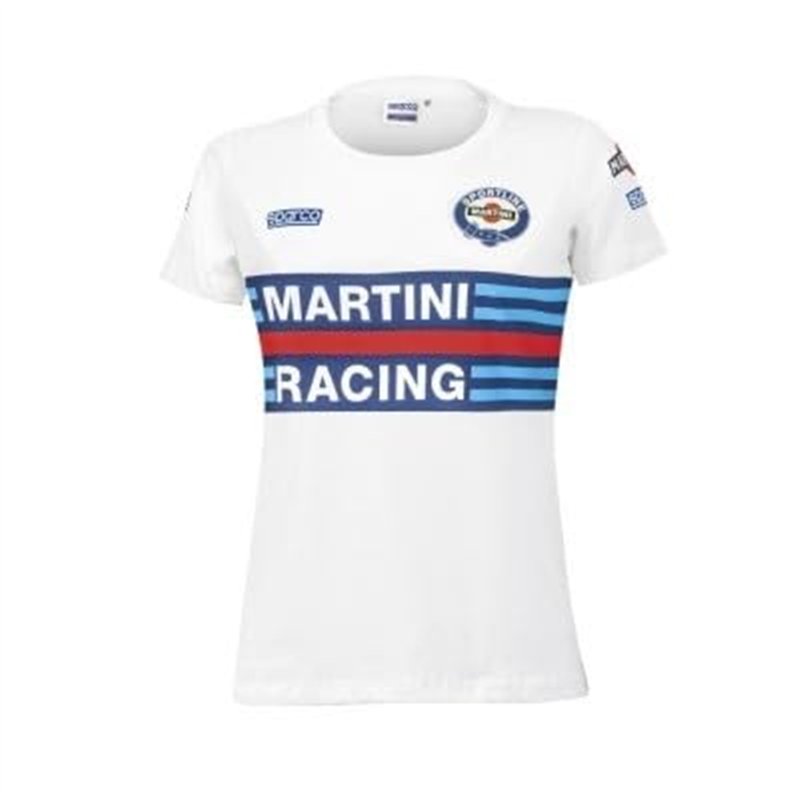 sparco T- Shirt Lady Martini-r Taille L Blanc Tee, Mixte