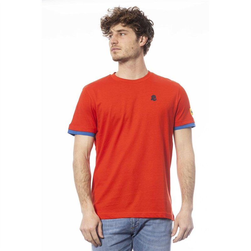 Invicta T-shirt élégant à col rond pour homme avec logo Crimson, Rouge, Taille S