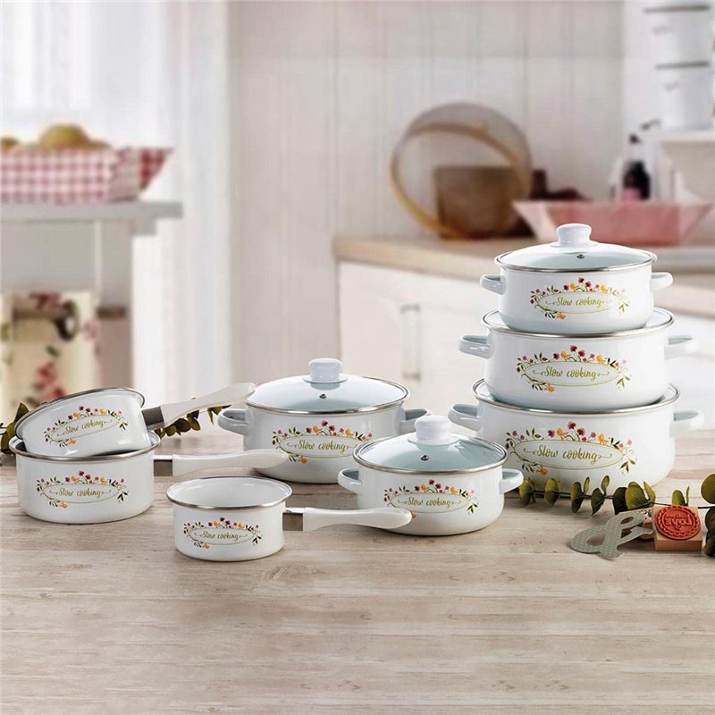 Image secondaire de Casserole 26 cm en acier ESMALT MEMORY QD