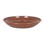 INDE 123834 Soucoupe pour Pot de Fleurs en céramique Marron