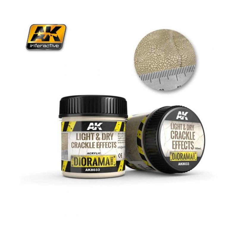 (AK8033) - AK Interactive - Light & Dry Crackle 100ml.