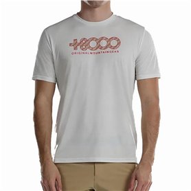 +8000 USAME T-Shirt Technique d'entraînement pour Homme Ivoire