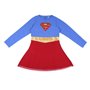 CERDÁ LIFE'S LITTLE MOMENTS Robe À Manches Longues pour Fille-Superman-avec Tutu-Licence Officielle DC Comics Bridesmaid Dress,