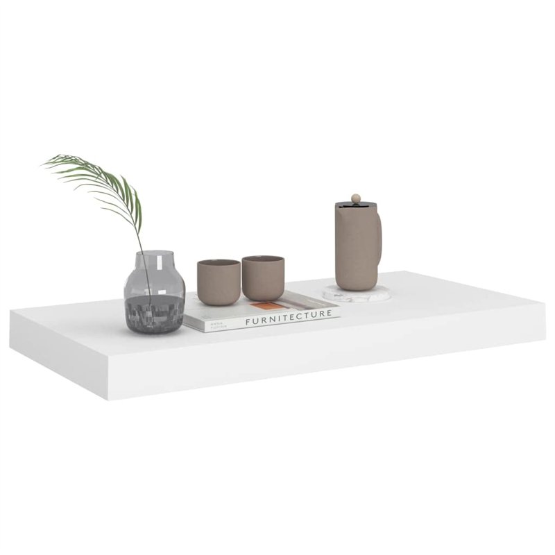 Image secondaire de VidaXL Étagères murales flottantes 2 pcs Blanc 50x23x3,8 cm MDF