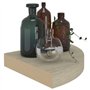VidaXL Étagères d'angle flottantes 2 pcs Chêne 25x25x3,8 cm MDF