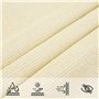 Bussandri Voile d'ombrage en polyéthylène haute densité 160 g/m² Crème 2 x 3 m