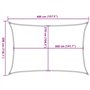 Bussandri Voile d'ombrage en polyéthylène haute densité 160 g/m² Blanc 3 x 4 m