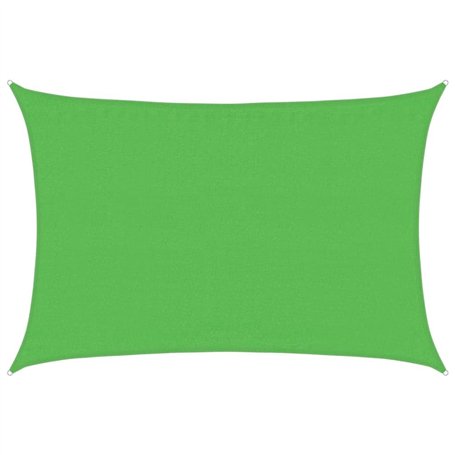 Bussandri Voile d'ombrage en polyéthylène haute densité 160 g/m² Vert clair 3,5 x 4,5 m