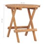 Bussandri Exclusive Table de jardin pliante en teck massif 50 x 50 x 50 cm