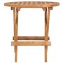 Bussandri Exclusive Table de jardin pliante en teck massif 50 x 50 x 50 cm