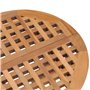 Bussandri Exclusive Table de jardin pliante en teck massif 50 x 50 x 50 cm