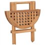 Bussandri Exclusive Table de jardin pliante en teck massif 50 x 50 x 50 cm