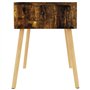 vidaXl Comodino Rovere Fumo 40x40x56 cm in Truciolato