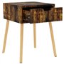 vidaXl Comodino Rovere Fumo 40x40x56 cm in Truciolato