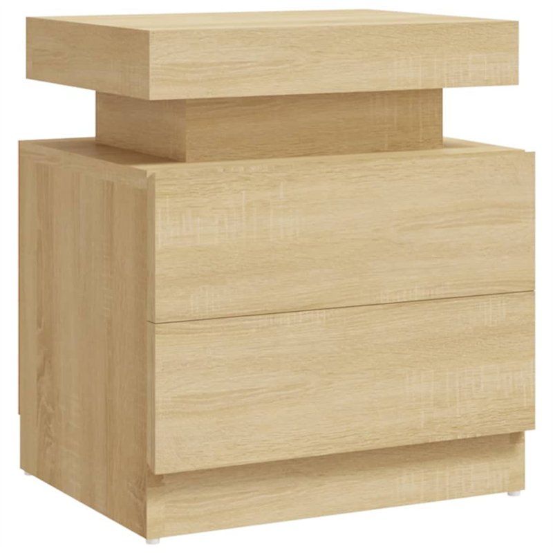 vidaXL Comodino Rovere Sonoma 45x35x52 cm in Truciolato