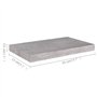 VidaXL Étagères murales flottantes 2 pcs Gris béton 50x23x3,8 cm MDF
