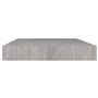 VidaXL Étagères murales flottantes 2 pcs Gris béton 50x23x3,8 cm MDF
