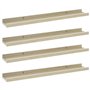 VidaXL Étagères murales 4 pcs Blanc et chêne Sonoma 60x9x3 cm