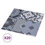 VidaXL Planches plancher autoadhésives 20 pcs PVC 1,86 m² Motif coloré