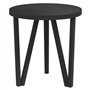 Table à thé Noir Ø35 cm MDF