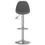 Sgabelli da Bar 2 pz in Tessuto Grigio Scuro