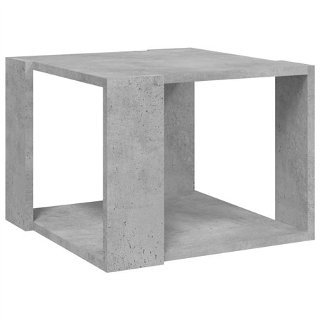 VidaXL Table basse Gris béton 40x40x30 cm Aggloméré