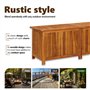 Boîte de rangement de jardin 150x50x58 cm Bois d'acacia solide